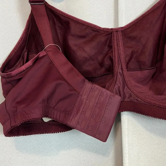 NWT Amoena Isadora Non-Wired Bra - Burgundy Size 42DDD - Picture 3 of 8